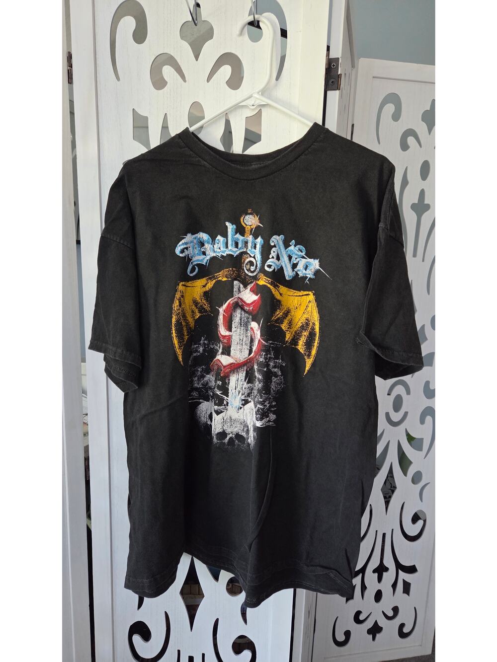 bbno$ Baby No Money Tour Graphic Tee Black Mineral Wash Concert Merch XL